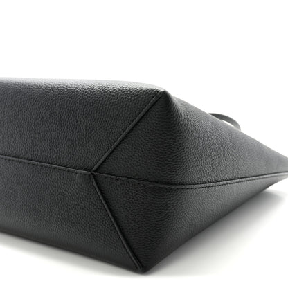MCM Grained Calfskin Mini Himmel Shopper Tote Black 9 of 9