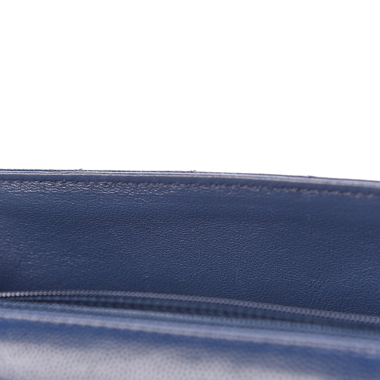 Caviar Quilted Mini Rectangular Flap Navy