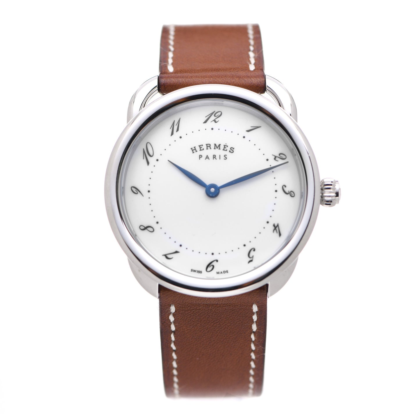Stainless Steel Barenia 36mm Arceau Quartz Watch Fauve