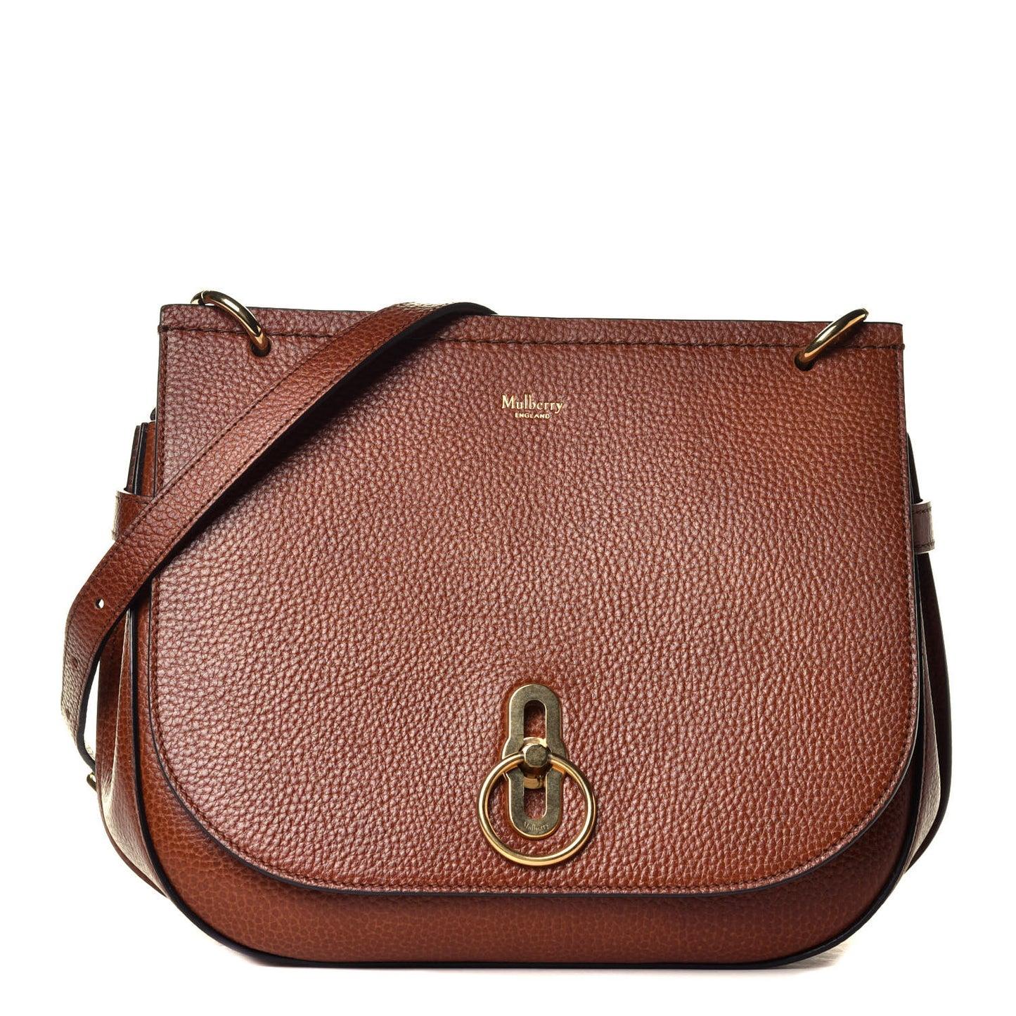 Small Classic Grain Calfskin Amberley Satchel Oak