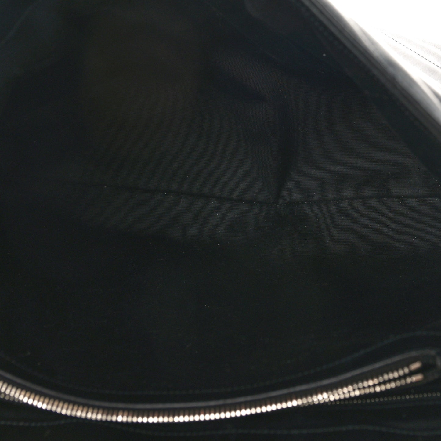 Calfskin Y Quilted Monogram Large Loulou Chain Satchel Black