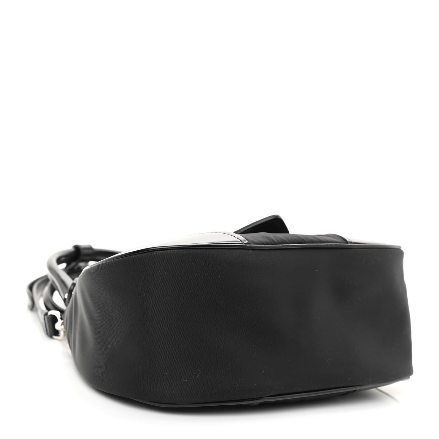 Re-Nylon Spazzolato Re-Edition 2002 Moon Bag Black