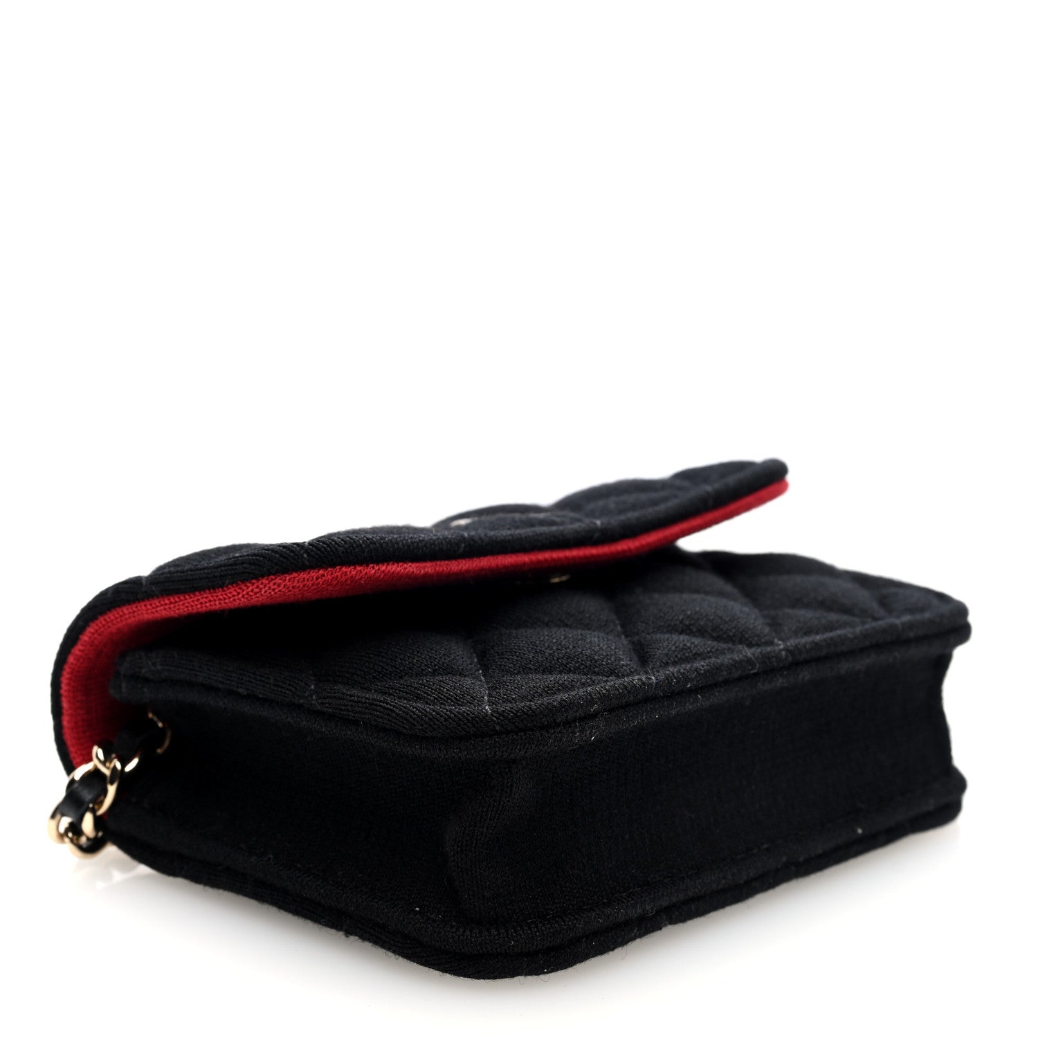 Chanel Jersey Quilted Micro Mini Flap Black 4 of 11