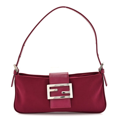 Fendi Nylon Mini Baguette Red 1 of 10