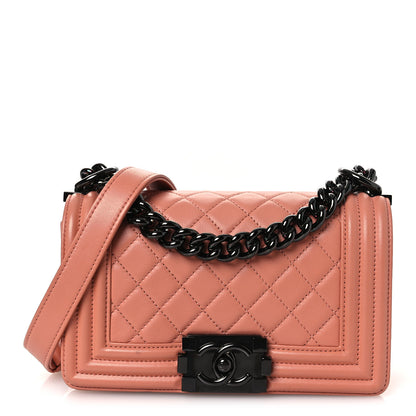 Chanel Calfskin Quilted Small Boy Flap Light Pink 1 of 12