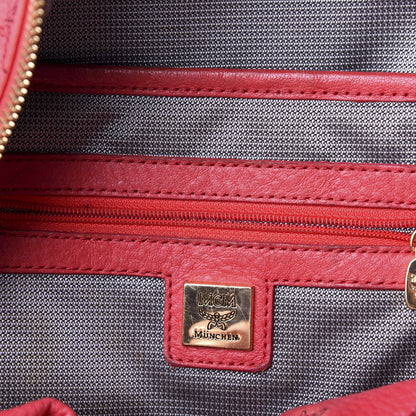 MCM Visetos Side Stud Small Stark Backpack Corail 5 of 10
