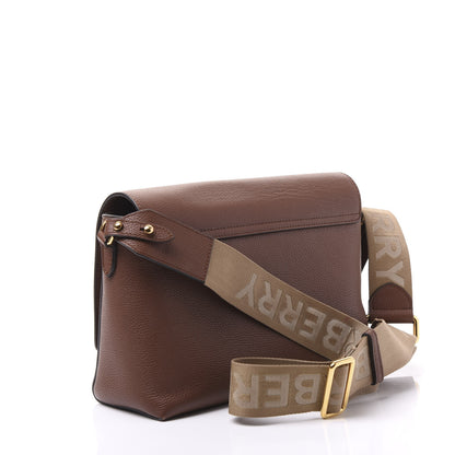 Burberry Calfskin Vintage Check Note Crossbody Bag Tan 2 of 13