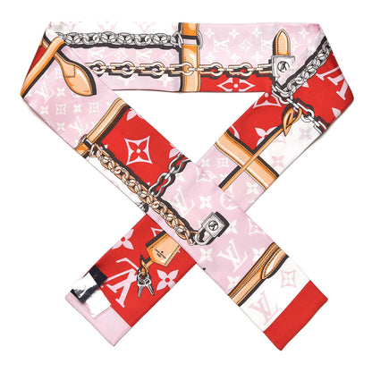 Louis Vuitton Silk Monogram Giant Confidential Bandeau Rouge 1 of 3