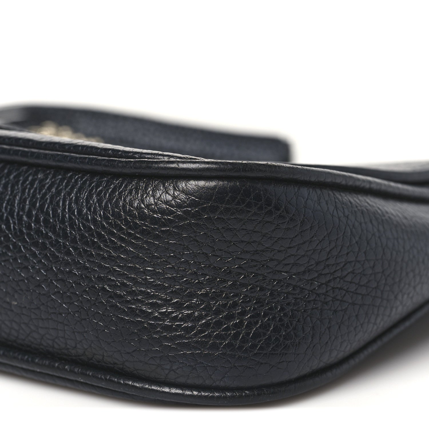 Gucci Pebbled Calfskin Medium Soho Flap Crossbody Black 10 of 10