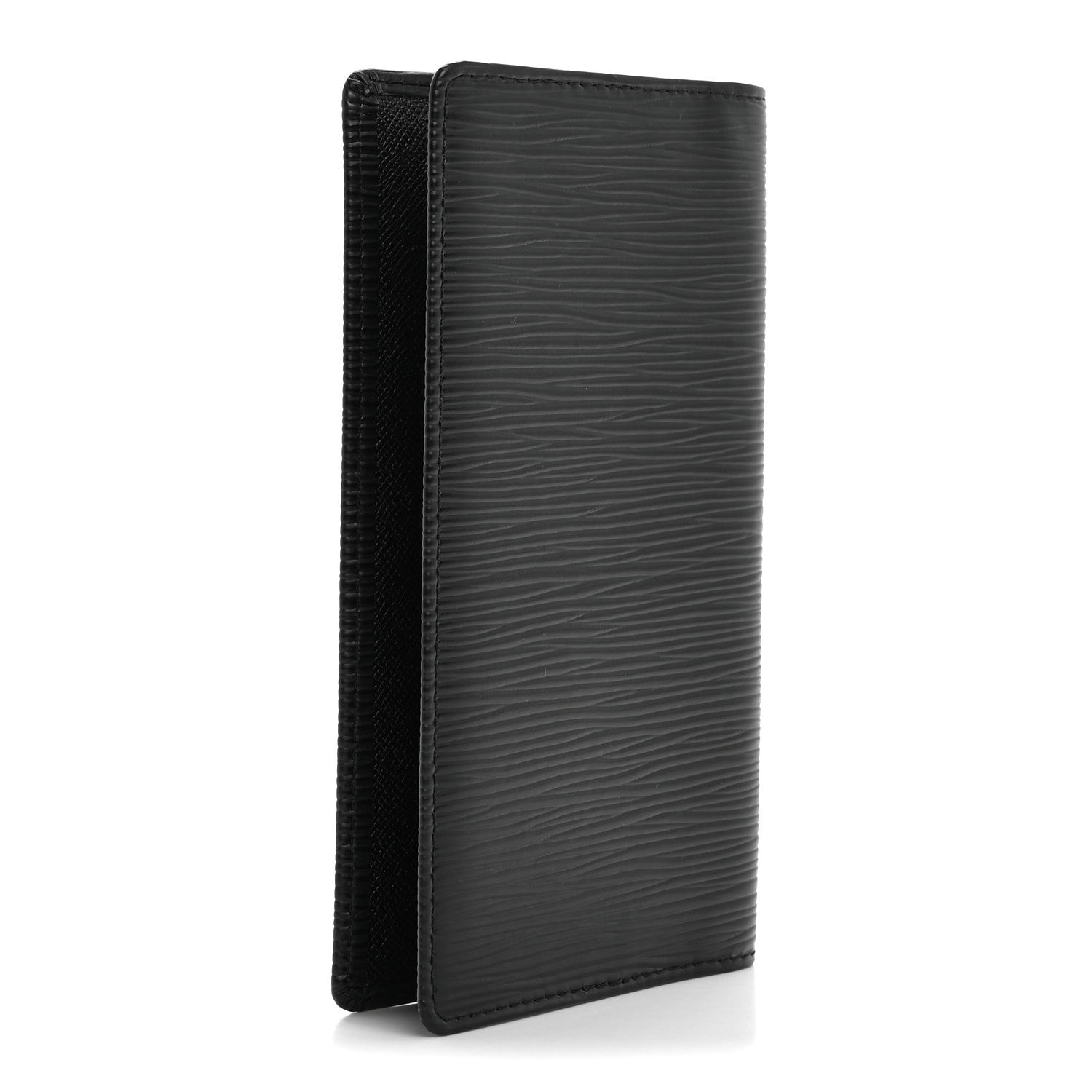 Louis Vuitton Epi Checkbook Organizer Wallet Black 3 of 7