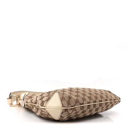 Gucci Monogram Creole Hobo Ivory 4 of 10