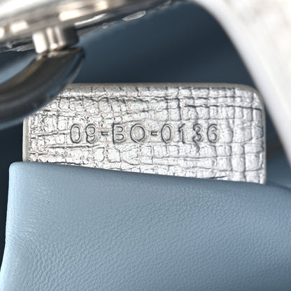 Christian Dior Metallic Grained Calfskin Cannage Small Lucky Badges My Lady Dior Silver 7 of 11