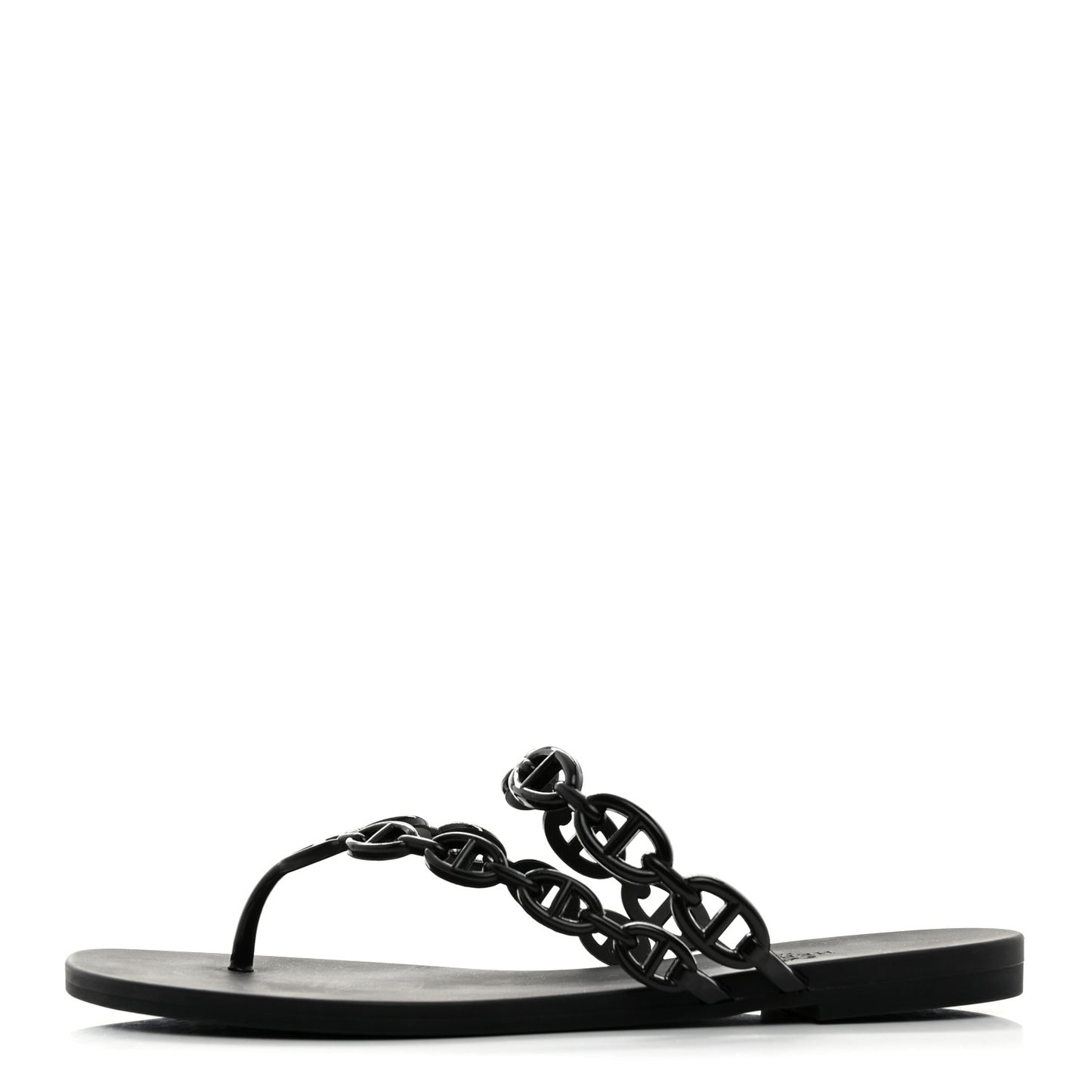 Rubber Chaine d'Ancre Island Sandals 38 Black