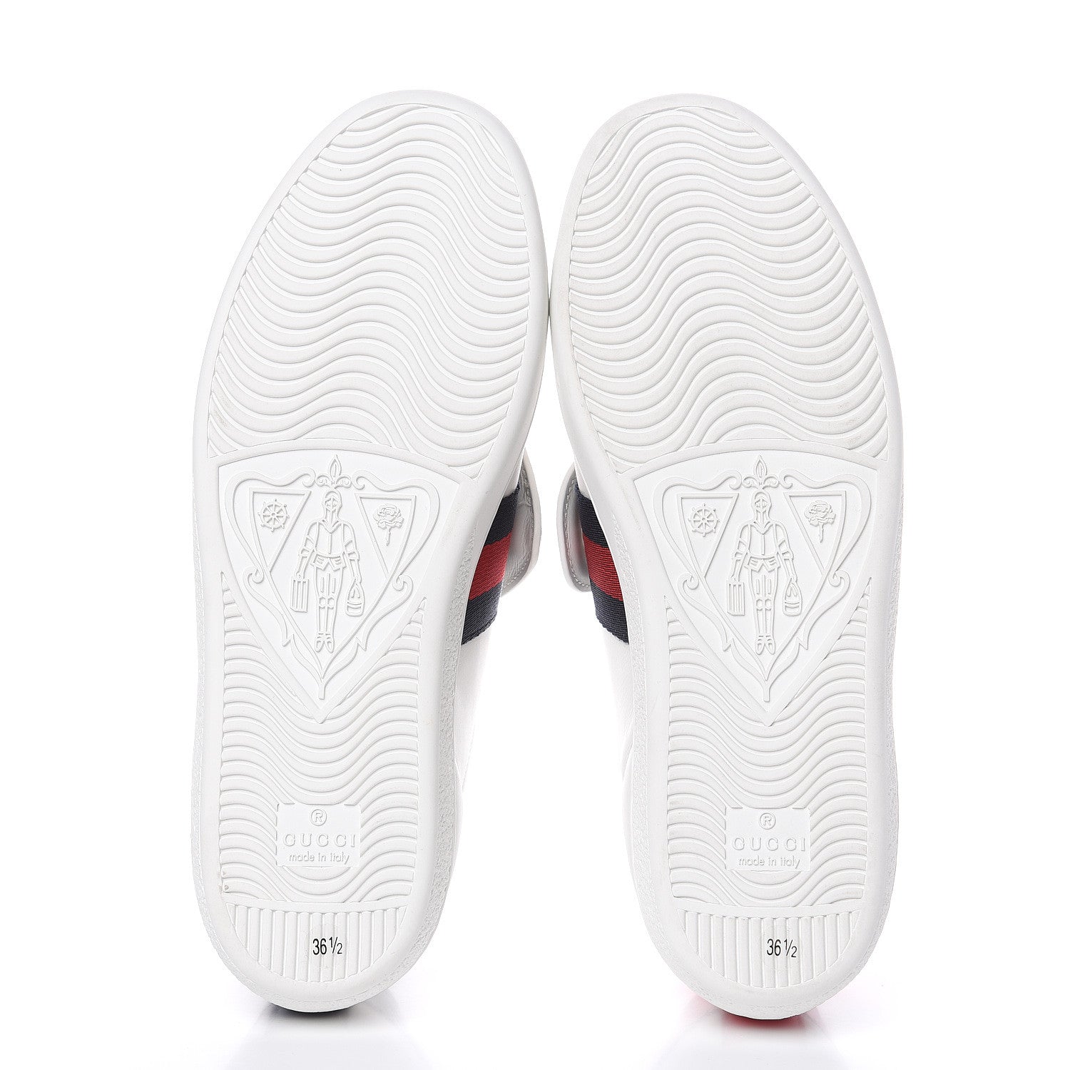 Gucci Calfskin Ayers Web Blind for Love Embroidered Womens Ace Sneakers 36.5 White 5 of 9