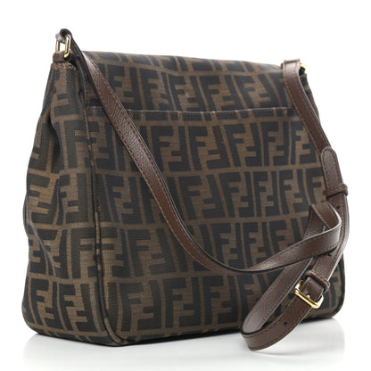 Fendi Zucca Vitello Artic Messenger Bag Tobacco Castagna 3 of 15