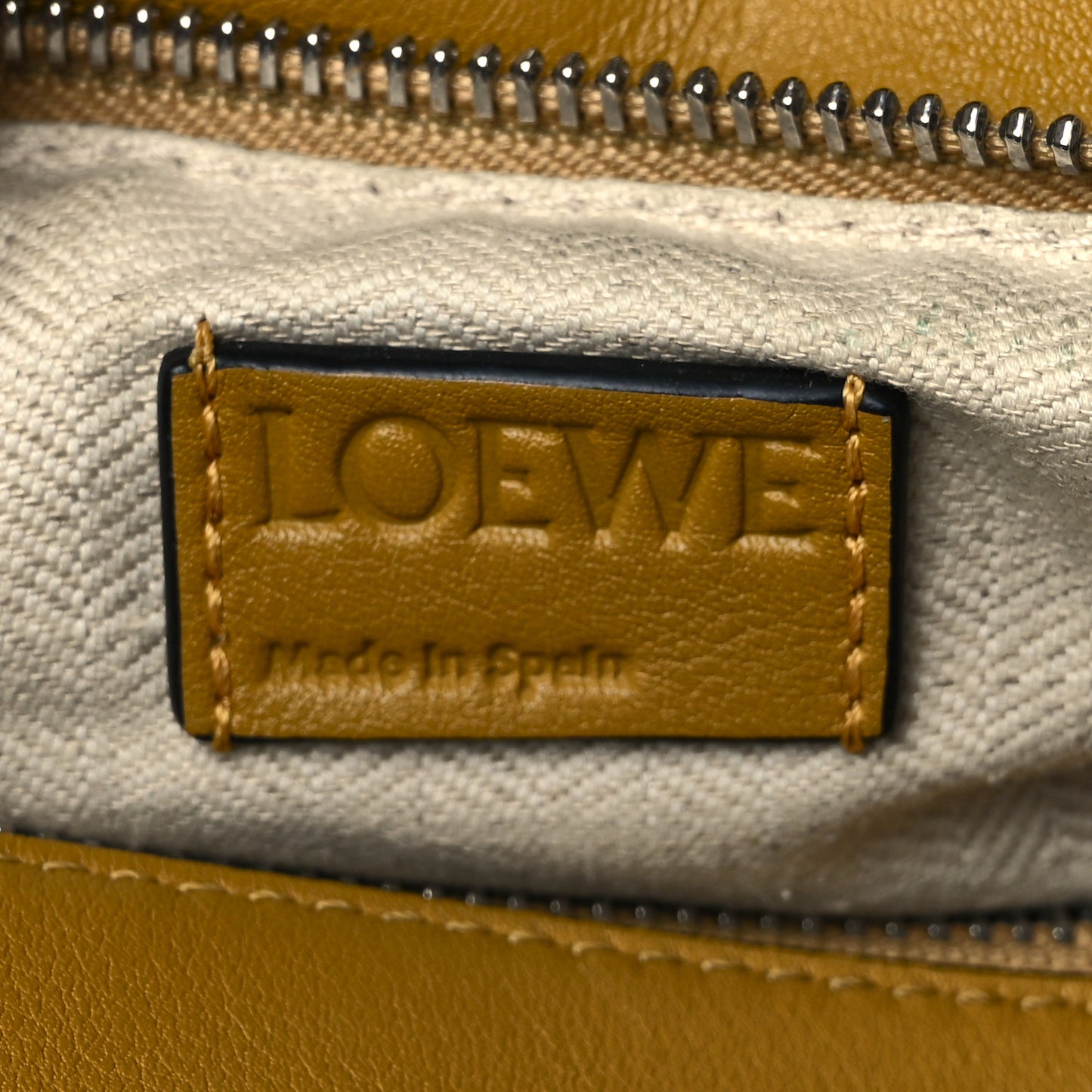 Grained Calfskin Small Puzzle Bag Ocre Yellow