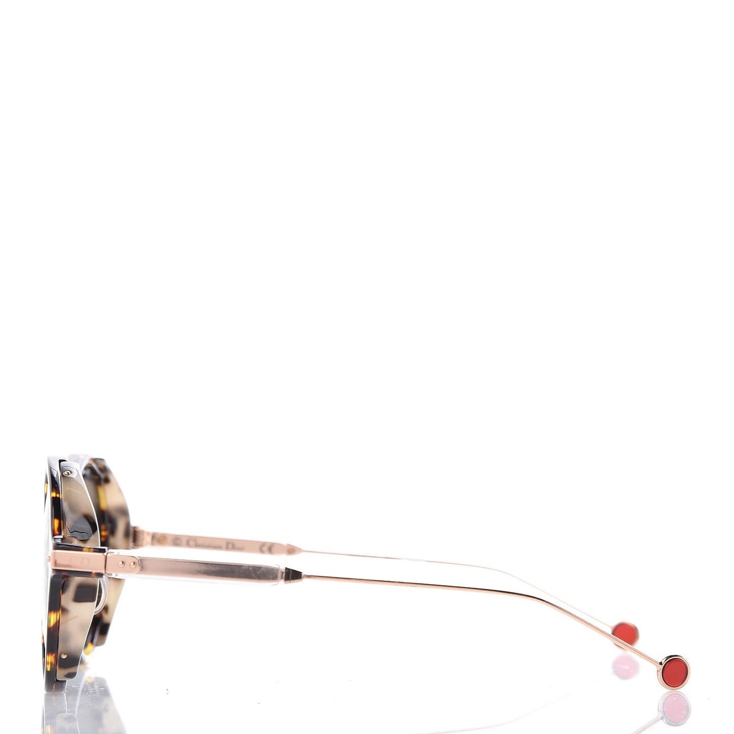 Acetate Leaf Print Umbrage Round Sunglasses Pink Foliage