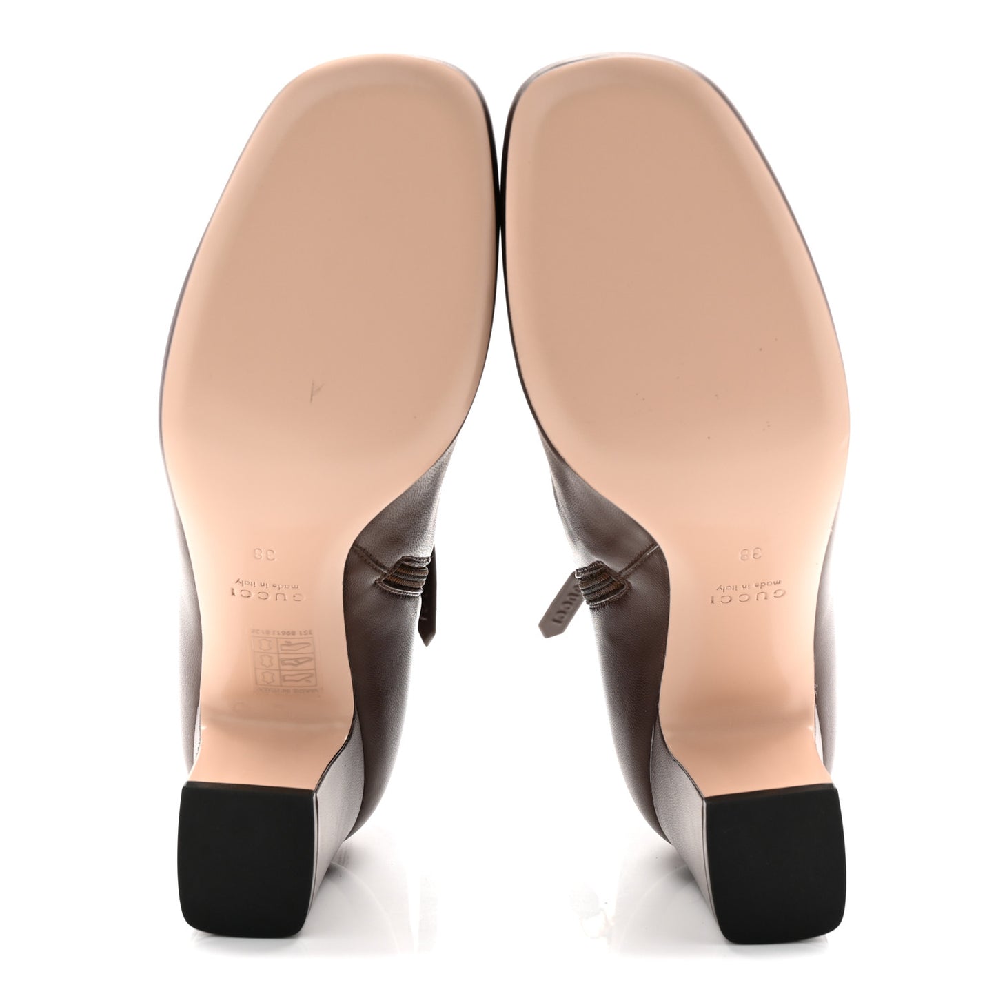 Nappa Horsebit Ankle Boots 38 New Chocolate