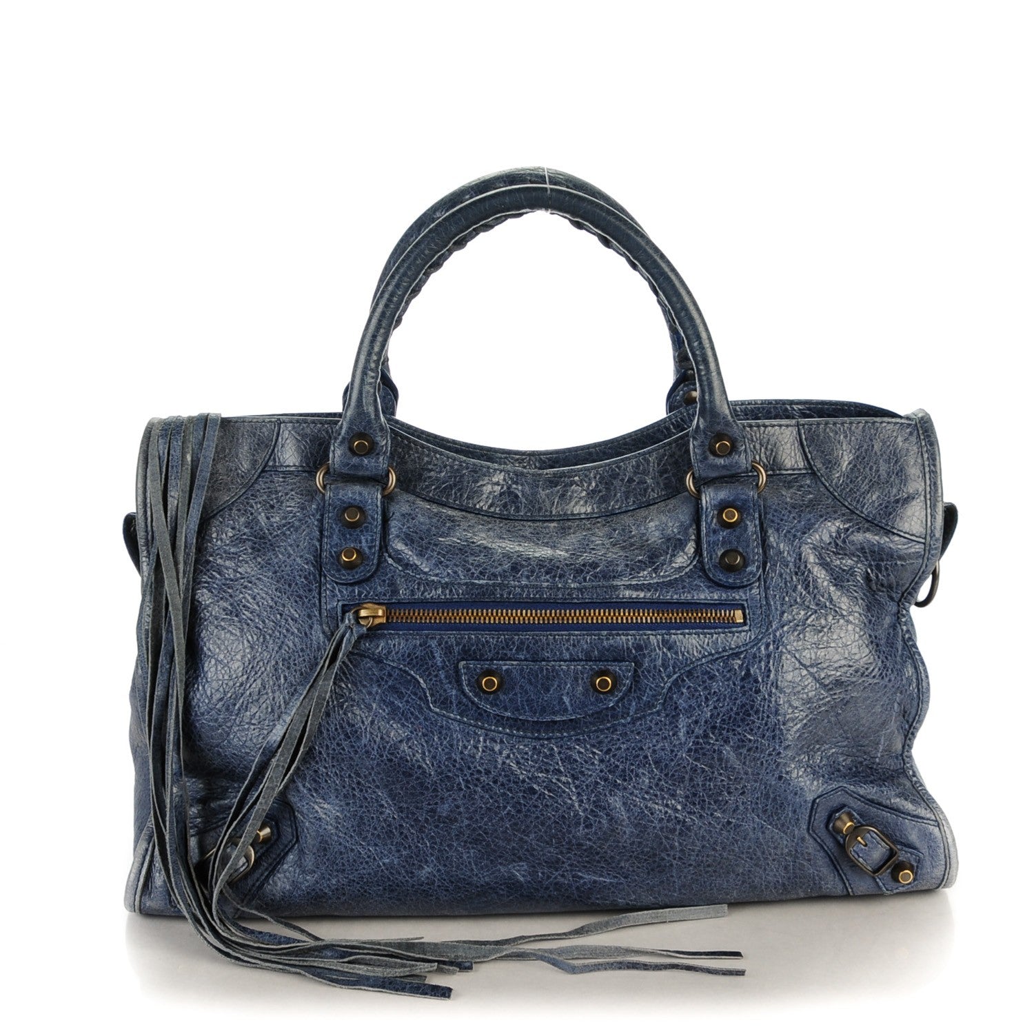 Balenciaga Agneau Classic Hardware City Bleu Roi 1 of 8