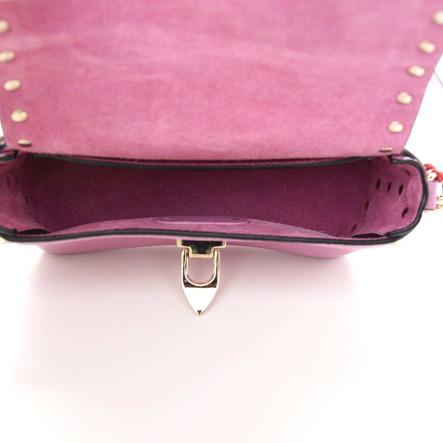 Valentino Garavani Pebbled Calfskin Mini Rockstud Crossbody Bag Giacinto 4 of 7