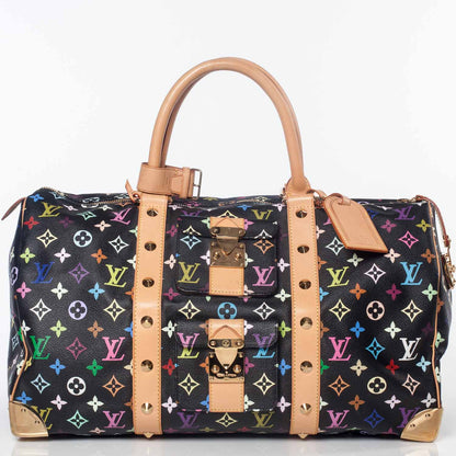 Louis Vuitton Monogram Multicolor Keepall 45 Black 1 of 10