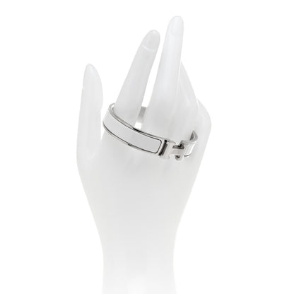Hermes Enamel Narrow Clic Clac H Bracelet PM White 2 of 4