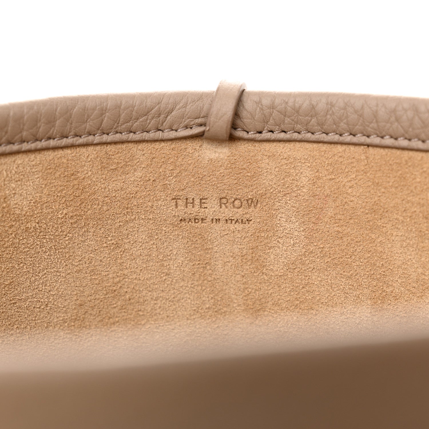 The Row Grained Calfskin Small N/S Park Tote Dark Taupe 6 of 9