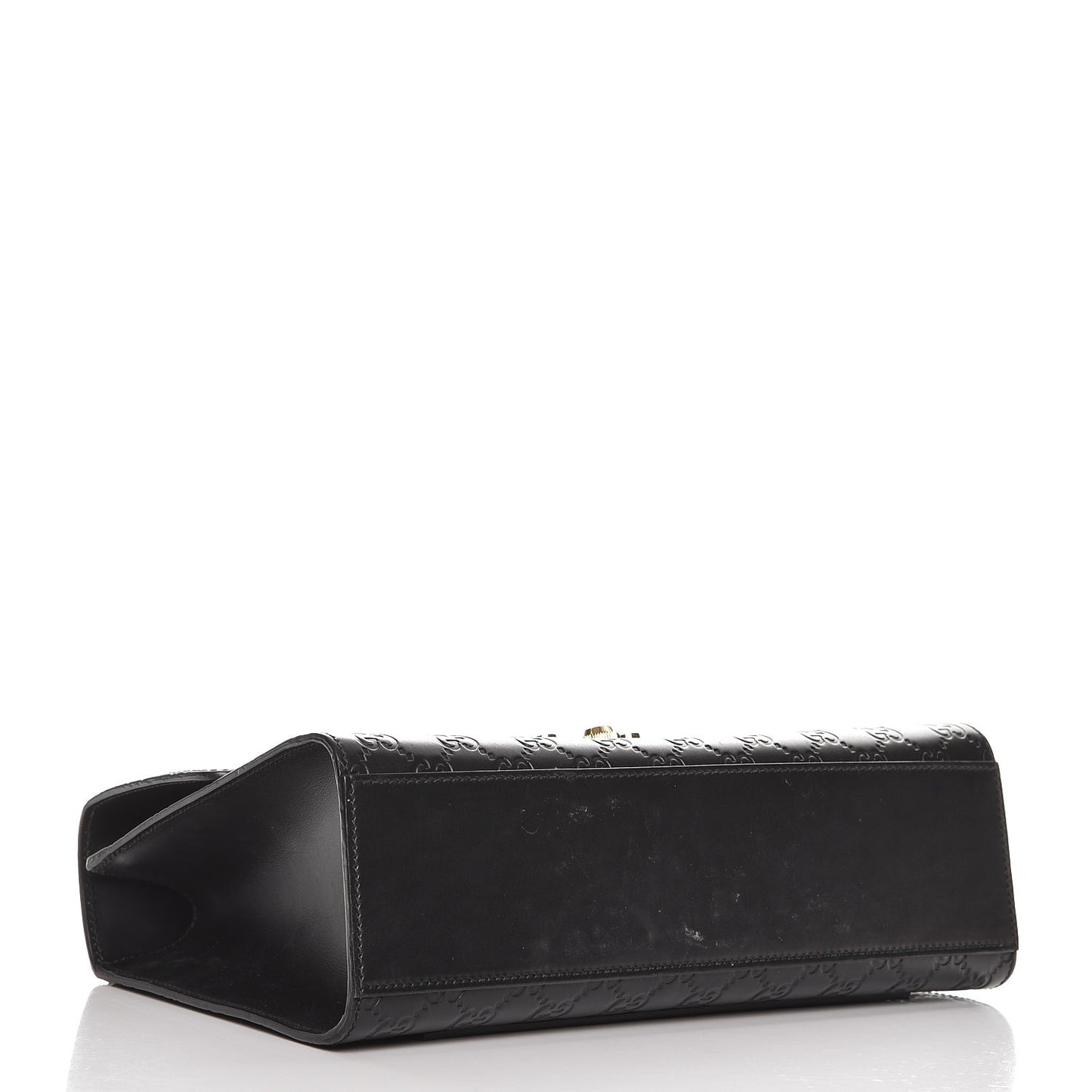 Guccissima Medium Padlock Shoulder Bag Black