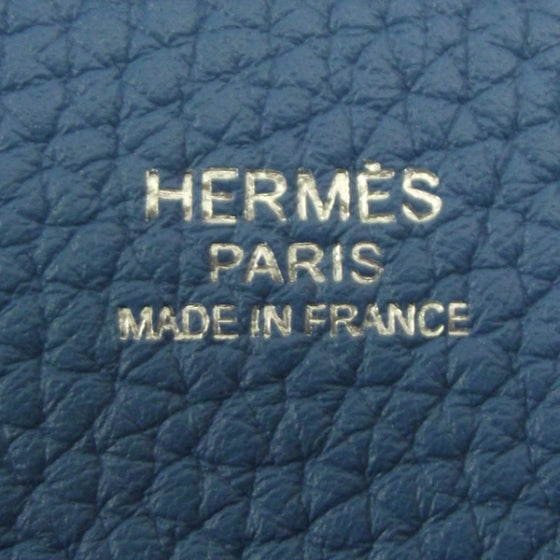 Hermes Clemence Evelyn III Amazone PM Bleu Mykonos 7 of 9