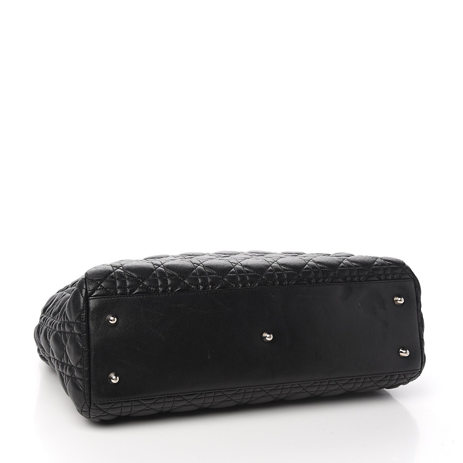 Christian Dior Lambskin Cannage Large Dior Soft Shopping Tote Black 3 of 10