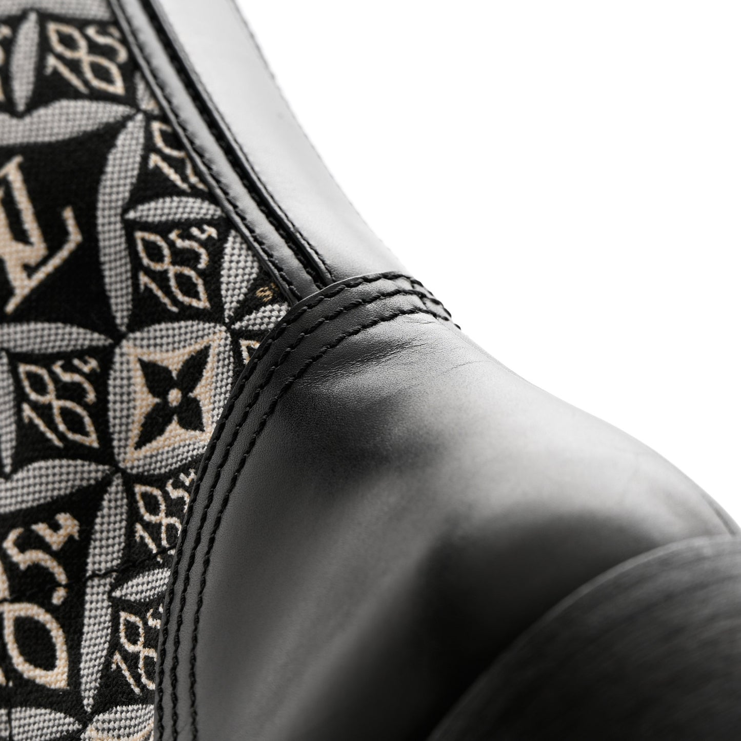 Jacquard Calfskin Since 1854 Metropolis Flat Ranger Boot 36 Gray