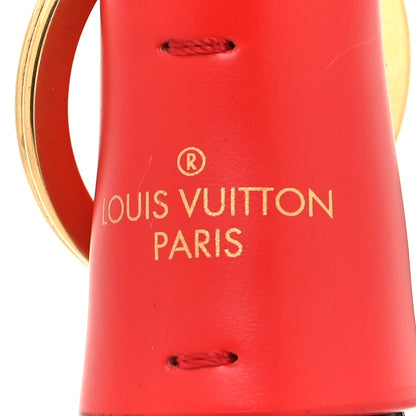 Louis Vuitton Monogram Tassel Bag Charm Red 3 of 6