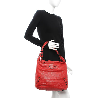 Balenciaga Agneau Classic Hardware Day Hobo Coquelicot 2 of 7