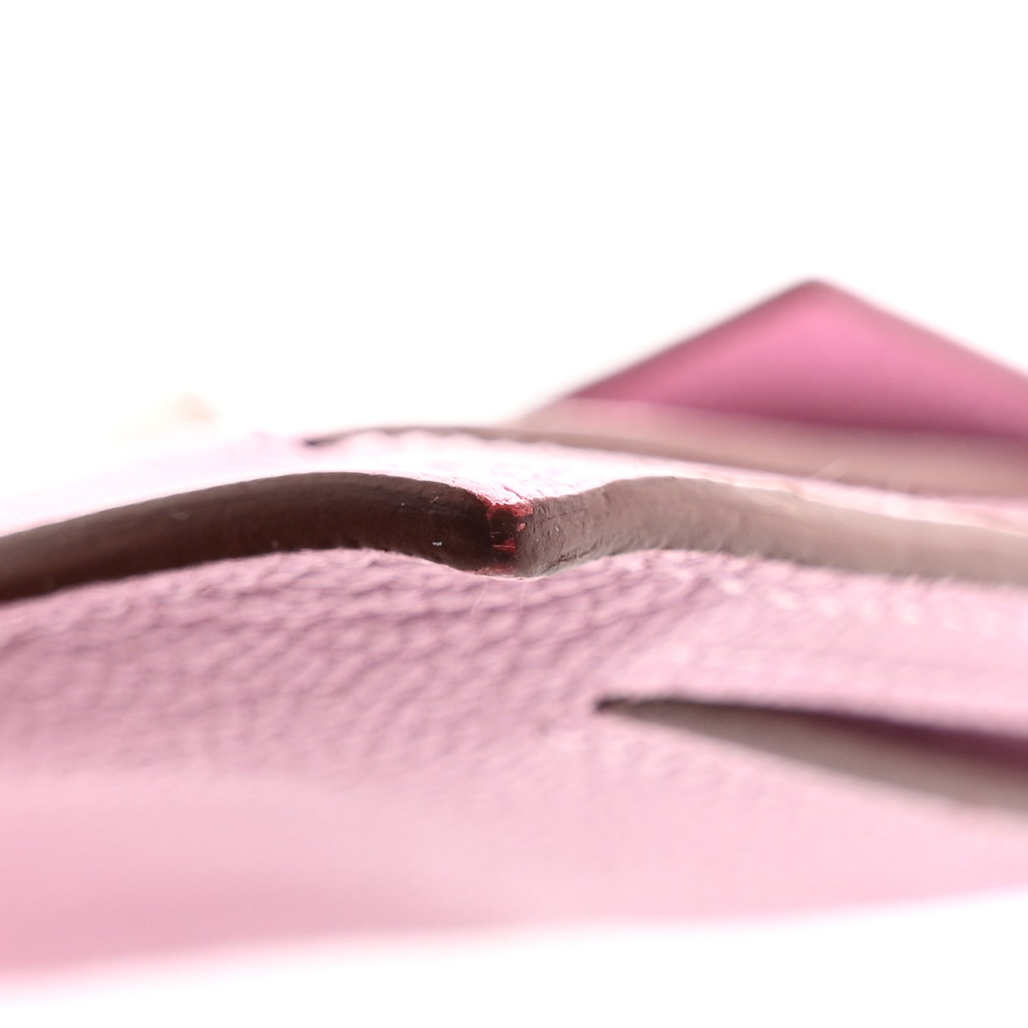 Chevre Mysore Kelly Pocket Compact Wallet Mauve Sylvestre