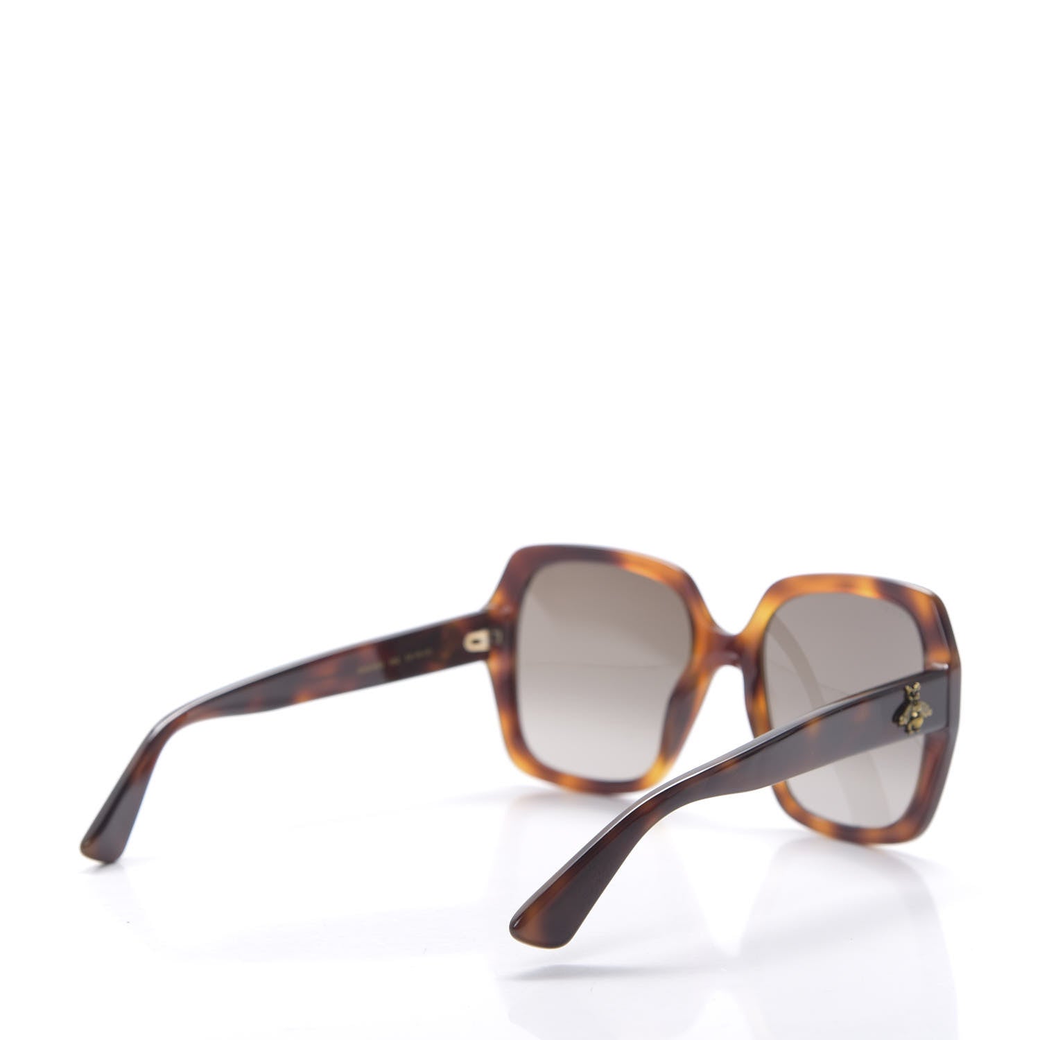 Gucci Acetate Square Frame GG0096S Sunglasses Tortoise 4 of 6