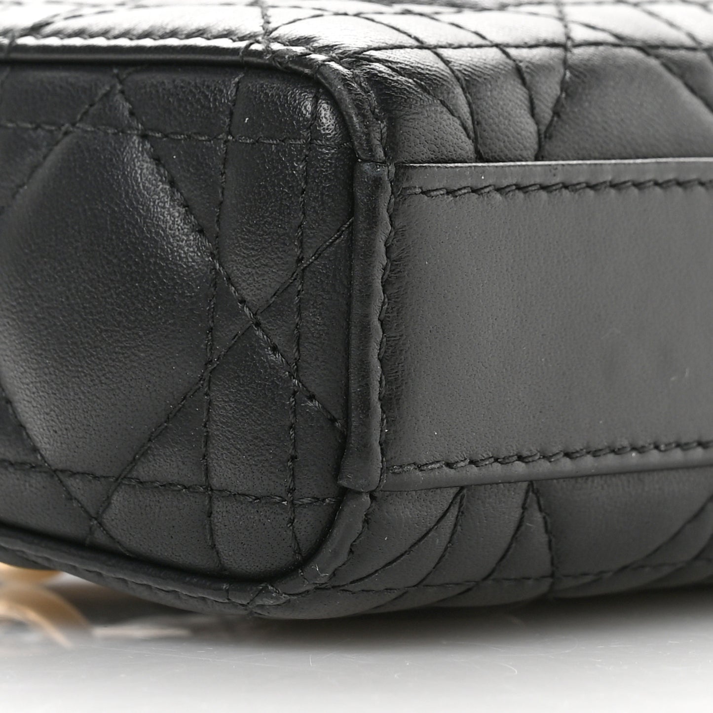 Lambskin Cannage Micro Lady D-Joy Black