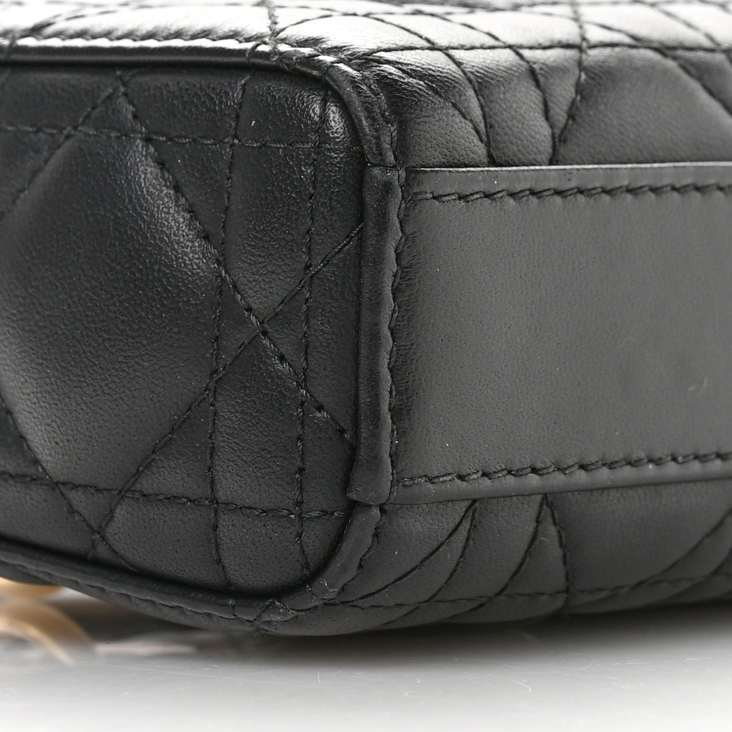 Christian Dior Lambskin Cannage Micro Lady D-Joy Black 9 of 11