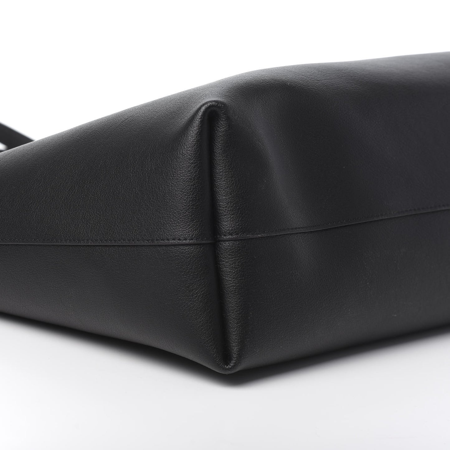 Calfskin Large Shopping Tote Black