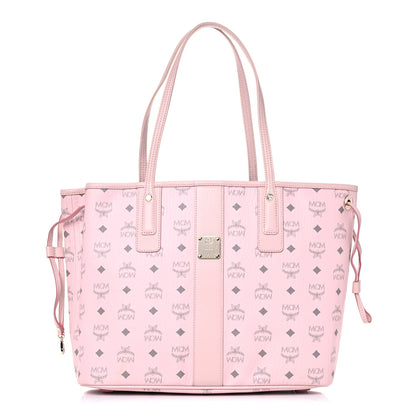 MCM Visetos Medium Liz Reversible Shopper Tote Powder Pink 2 of 13