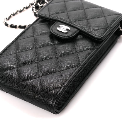 Chanel Caviar Quilted Classic Phone Holder Black 11 of 12