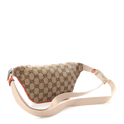 Gucci X THE NORTH FACE Monogram Textured Dollar Calfskin Embroidered Belt Bag Beige Ebony Mystic White Deep Orange 3 of 10