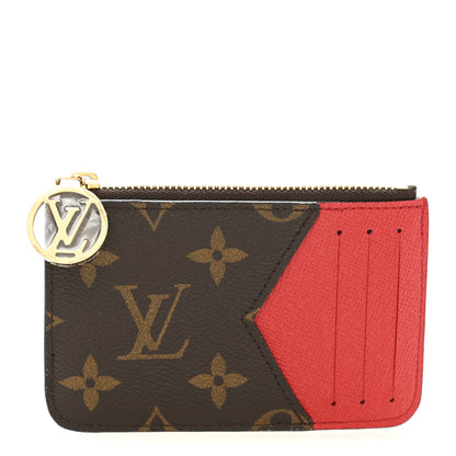 Louis Vuitton Monogram Zipped Romy Card Holder Red 1 of 6