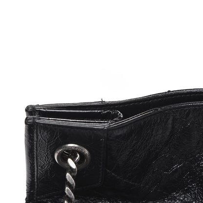 Saint Laurent Crinkled Calfskin Matelasse Monogram Niki Shoulder Bag Black 12 of 12
