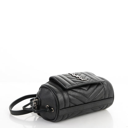 Saint Laurent Lambskin Matelasse Monogram East West Rider Bag Black 4 of 7