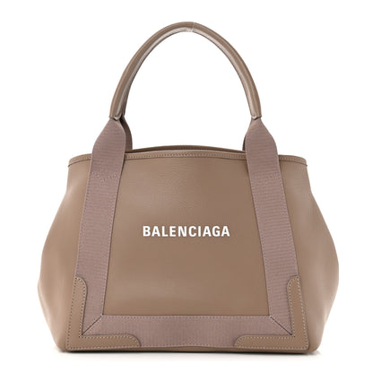 Balenciaga Calfskin S Navy Cabas Mink Grey 3 of 13