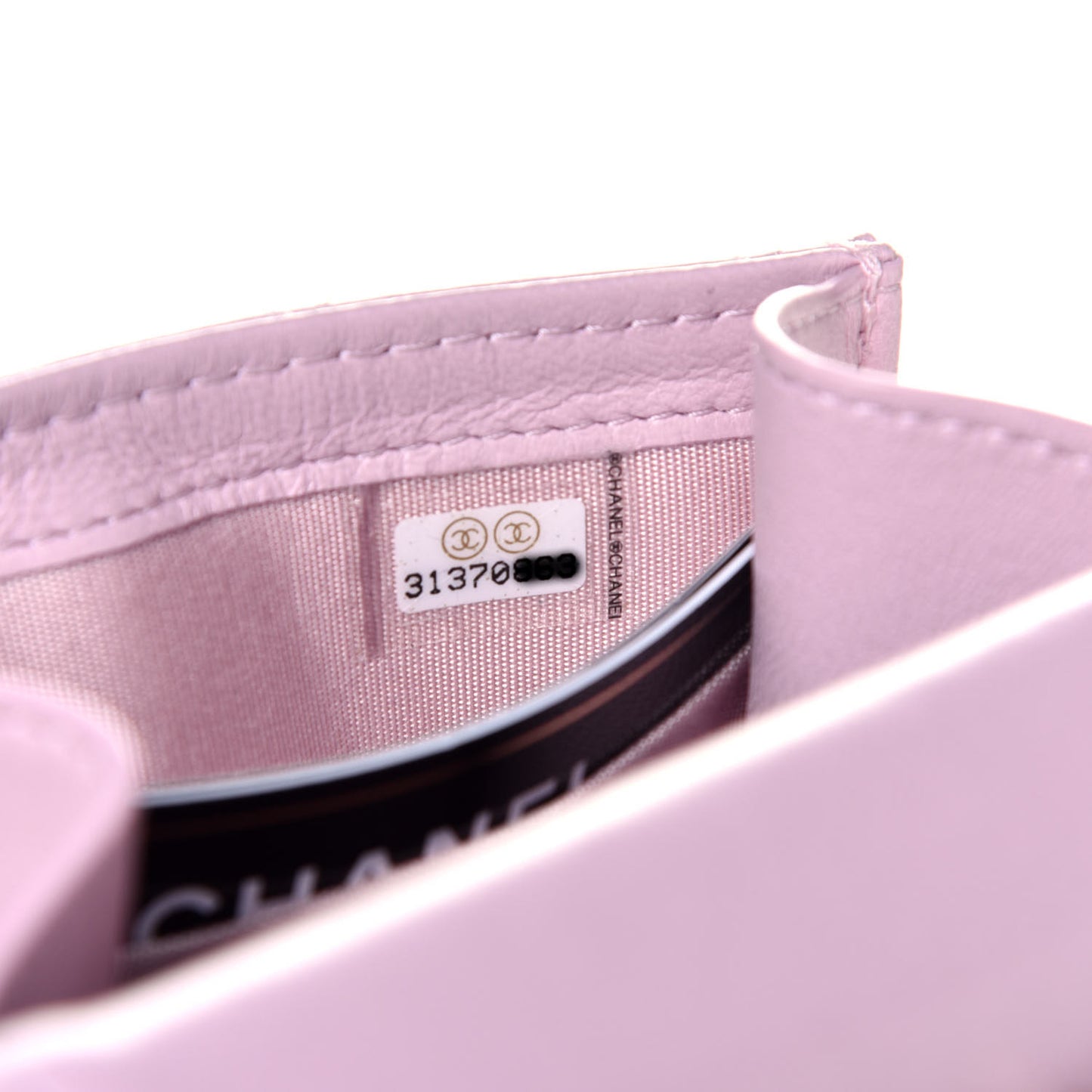 Lambskin Quilted Mini Trendy CC Clutch With Chain Light Pink