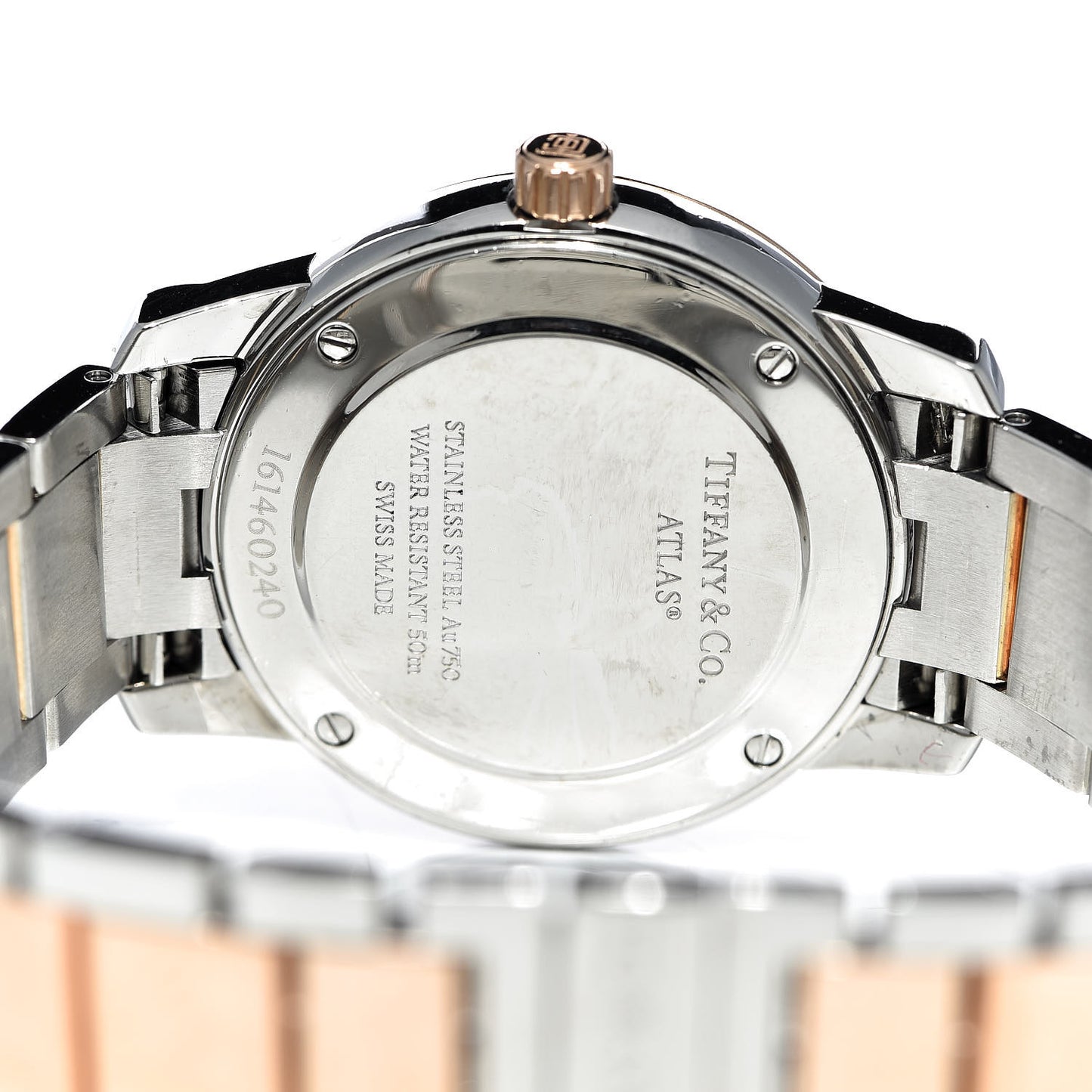 Stainless Steel 18K Rose Gold 29mm Atlas 2-Hand Quartz Watch