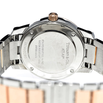 Tiffany Stainless Steel 18K Rose Gold 29mm Atlas 2-Hand Quartz Watch 5 of 6