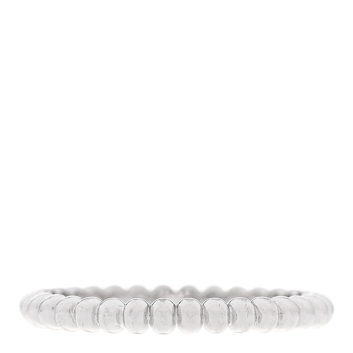 18K White Gold Small Perlee Ring 49 5