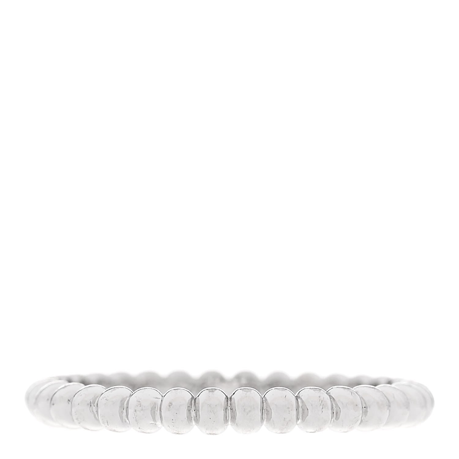 Van Cleef & Arpels 18K White Gold Small Perlee Ring 49 5 1 of 5